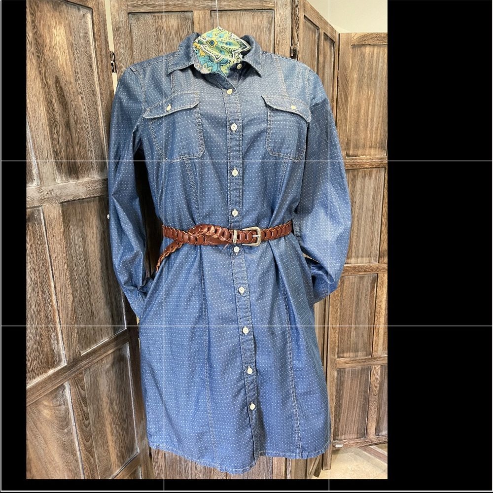 Talbots Denim (jean) dress with pockets size 12p